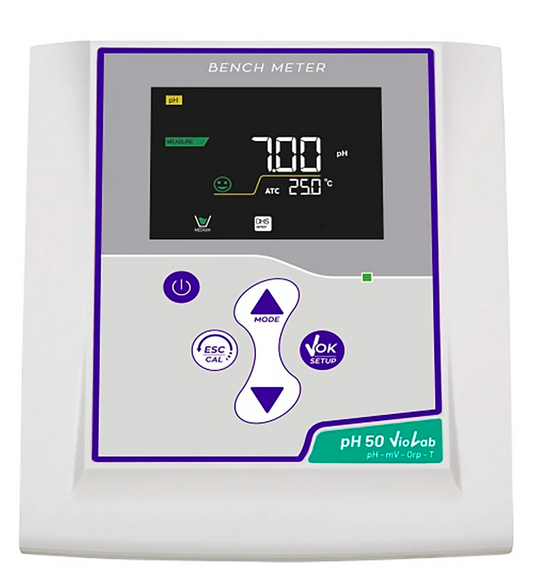 Medidor de pH de sobremesa pH 50 VioLab electrodo 201 T Digital High Sensor 50101032