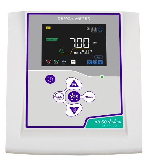 Medidor de pH de sobremesa pH 60 VioLab electrodo 201 T Digital High Sensor 50101102