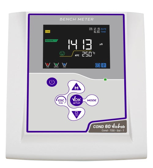 Medidor de conductividad de sobremesa COND 60 VioLab Celda 2301 T 50103072