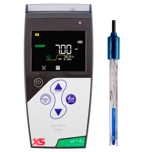 Medidor de pH portátil pH 7 Vio electrodo 201 T Digital High Sensor 50110072