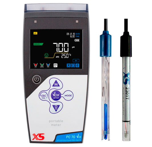 Medidor multiparamétrico portátil PC 70 Vio electrodo 201 T Digital High Sensor Celda 2301 T 50110872